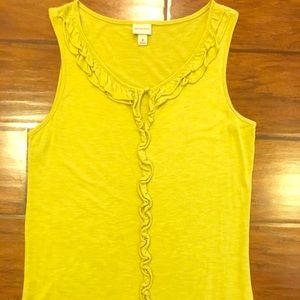 Merona cotton tank lime green sz Med